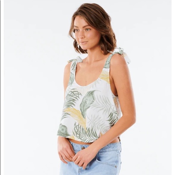 🔆RIP CURL🔆 COASTAL PALMS CAMI COASTAL PALM SHORT SET - Picture 4 of 16